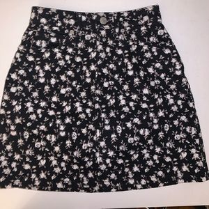 Calvin Klein jean skirt with cute floral print